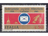 1969. Италия. Италианско филателно общество.