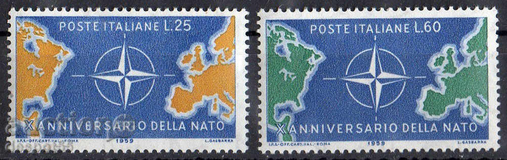 1959. Италия. 10 г. НАТО.