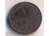Bavaria 1 pfennig 1863