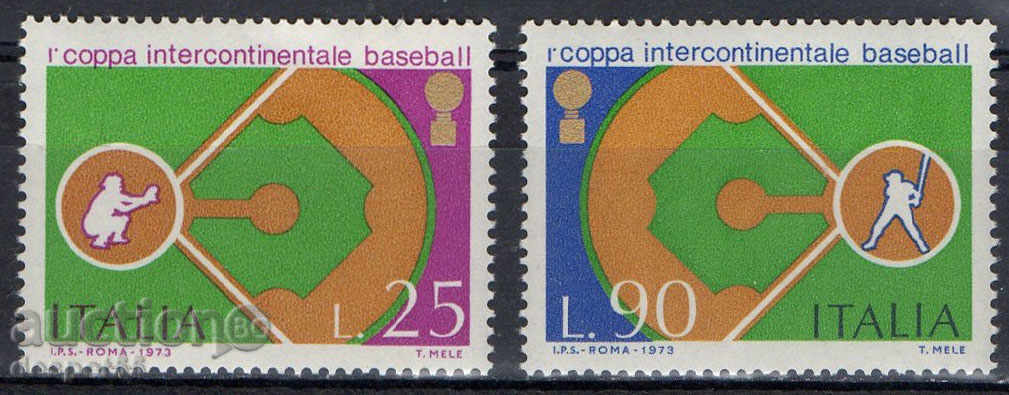 1973 Italia. În primul rând de baseball Intercontinental Cup.