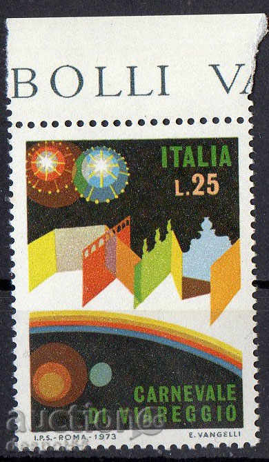 1973 Italia. Carnavalul din Viareggio.