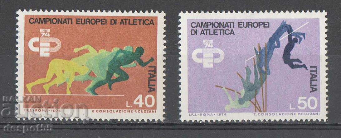 1974 Italia. Campionatele de Atletism europene.