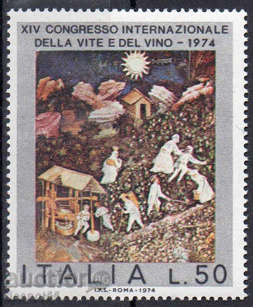 1974 Italia. Congresul Internațional dedicat vinului.