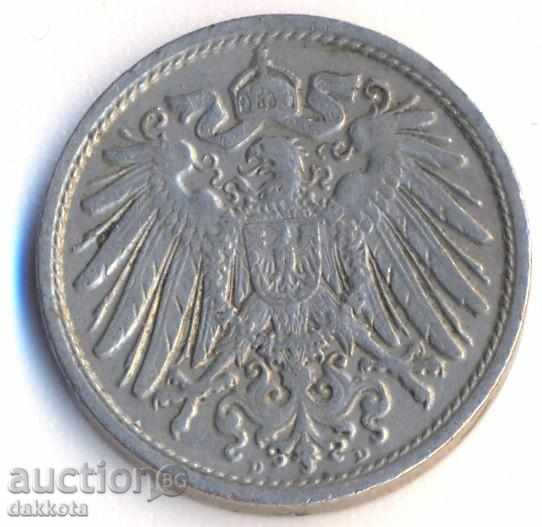 Γερμανία 10 εκατοστά του μάρκου 1912d με τιμή 2.40 BGN | € 1.23 Γερμανία 10 εκατοστά του μάρκου 1912d με τιμή 2.40 BGN | € 1.23