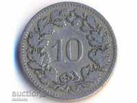 Ελβετία 10 ραπέλ 1884