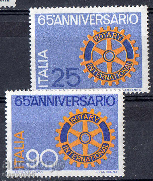 1970. Italy. 65 years Rotary Club.