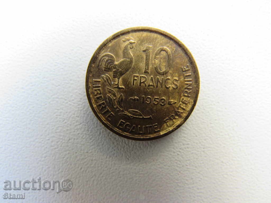 France, 10 francs 1953, 132 D with price 1.50 BGN | € 0.77 France, 10 francs 1953, 132 D with price 1.50 BGN | € 0.77