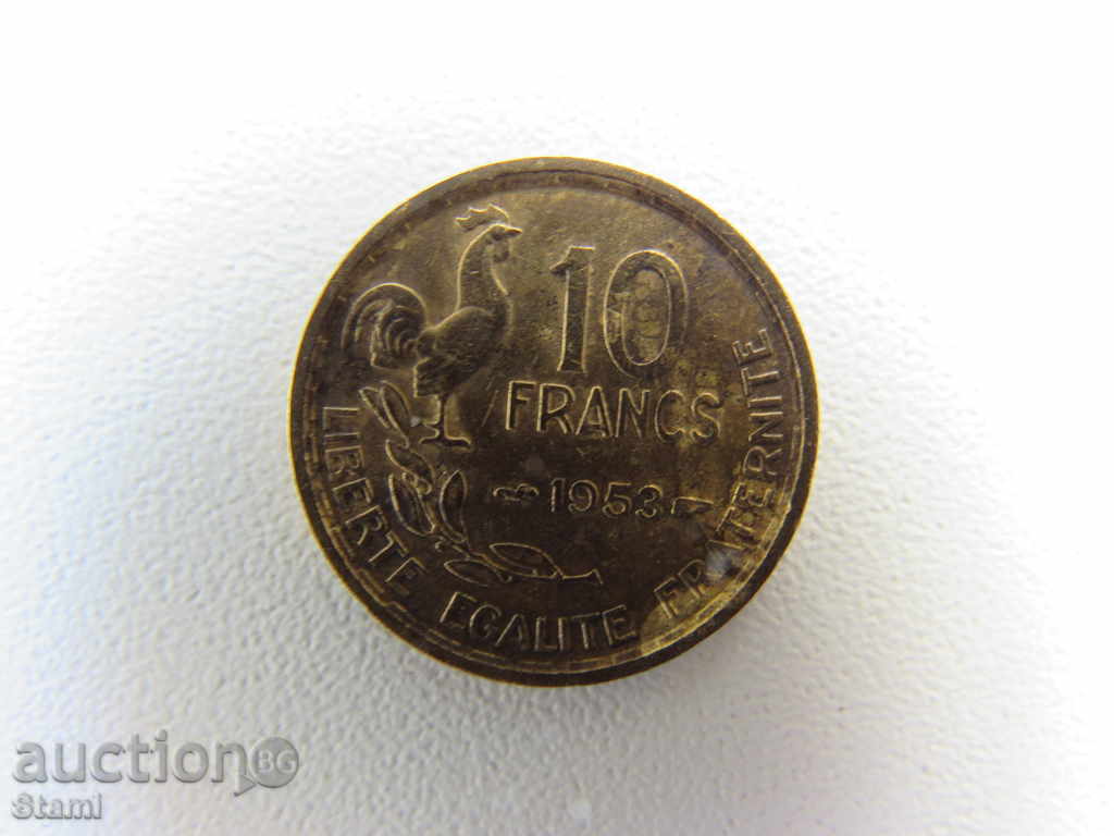 Franța 10 franci 1953, 132 D