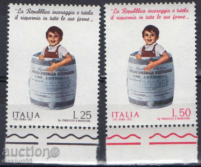 1971 Ιταλία. Δημοσίευση λιτότητα.