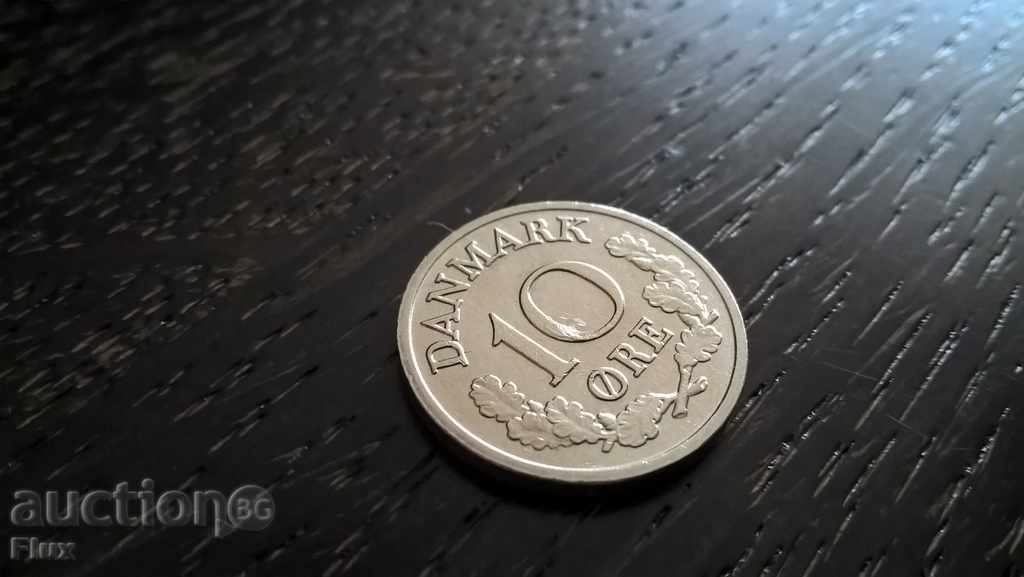 Монета - Дания - 10 оре | 1967г.