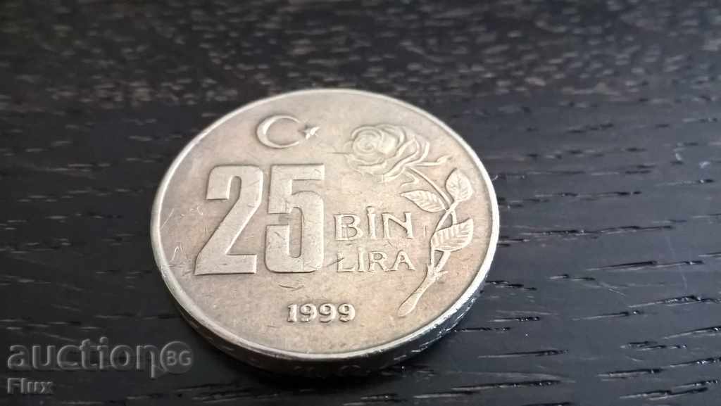 Coin - Turkey - 25 000 pounds 1999 with price 0.80 BGN | € 0.41 Coin - Turkey - 25 000 pounds 1999 with price 0.80 BGN | € 0.41