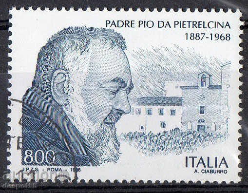 1998 Italia. Moartea lui Padre '30 Pio (1887-1968).