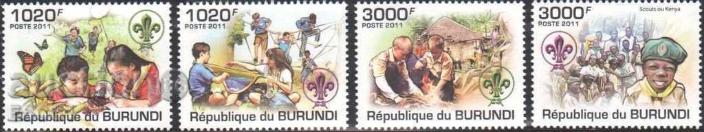 Чисти марки Скаути 2011 от Бурунди
