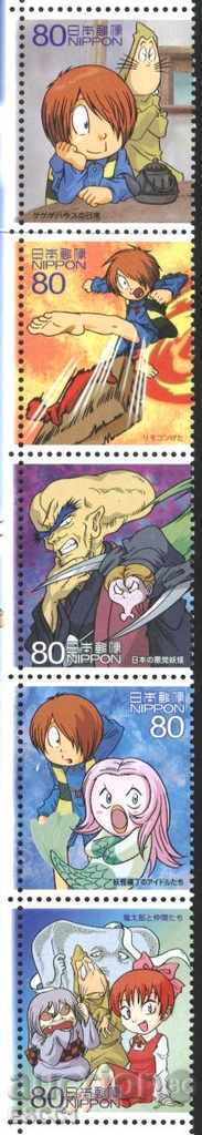 Чисти марки  Анимация Герои и героини 2009 от Япония
