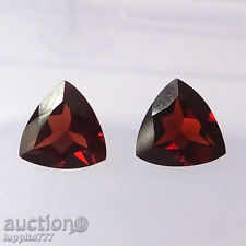 garnet - natural - facet - 2 pairs with price 74.00 BGN | € 37.84 garnet - natural - facet - 2 pairs with price 74.00 BGN | € 37.84