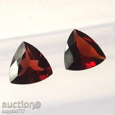 garnet - natural - facet - 2 pairs with price 152.00 BGN | € 77.72 garnet - natural - facet - 2 pairs with price 152.00 BGN | € 77.72
