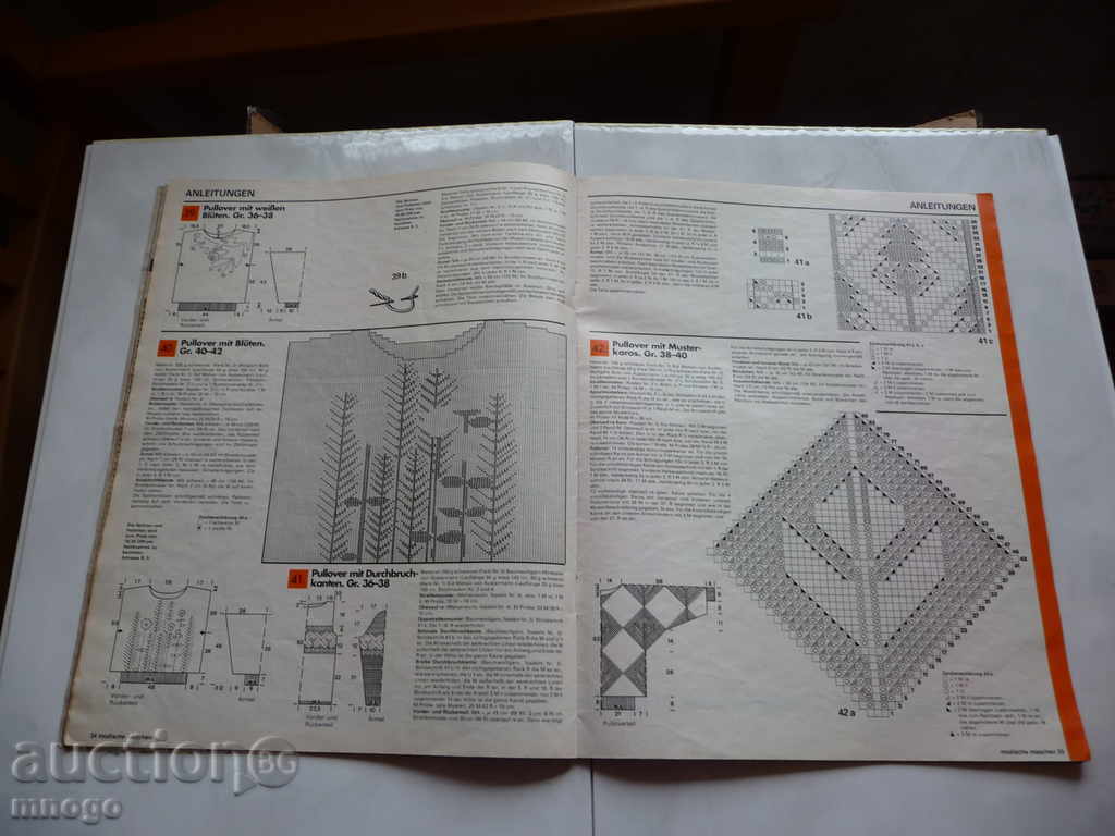 Auction Maschen magazine knitting patterns knitting needles sweaters blouses Auction Maschen magazine knitting patterns knitting needles sweaters blouses