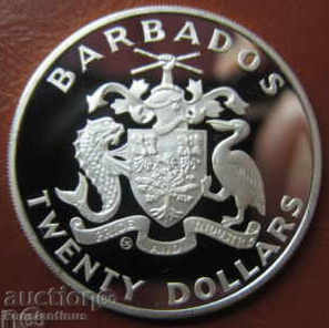 Barbados $ 20 1988 PROOF Rare Silver with price € 28.12 | 55.00 BGN Barbados $ 20 1988 PROOF Rare Silver with price € 28.12 | 55.00 BGN