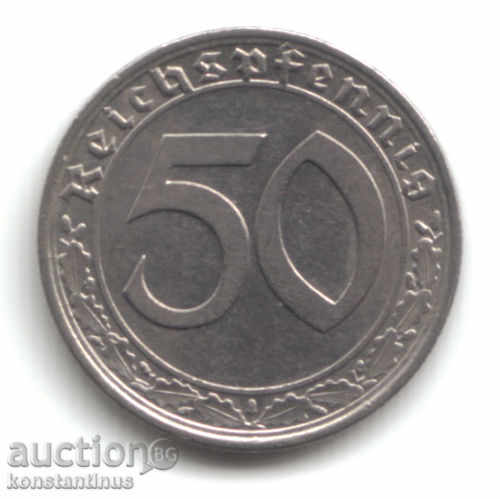 Germania 50 Pfennig 1938 A UNC Foarte rar cu preț € 74.14 | 145.01 BGN