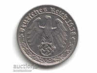 Germania 50 Pfennig 1938 A UNC Foarte rar