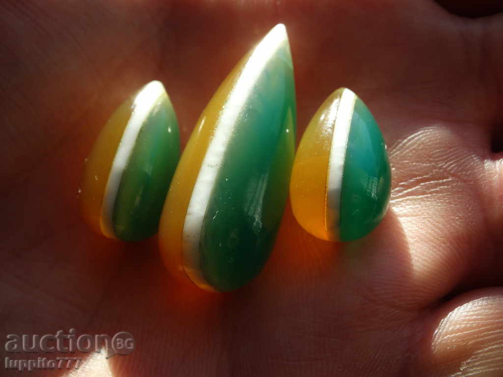 Delivery of chalcedone 3 pieces - set Delivery of chalcedone 3 pieces - set