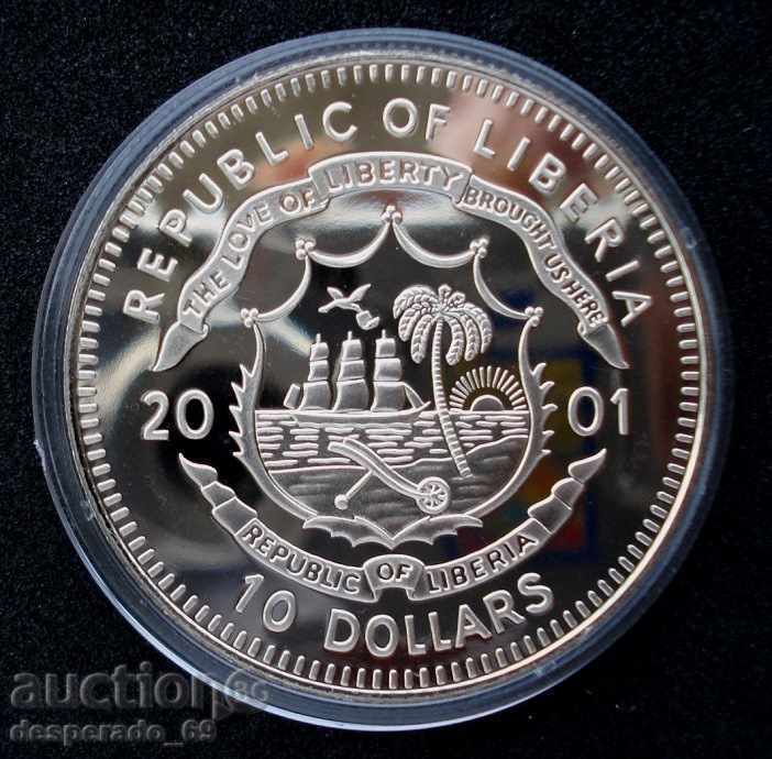 (¯`'•.¸ 10 dollars 2001 LIBERIA UNC ¸.•'´¯) with price 22.00 BGN | € 11.25 (¯`'•.¸ 10 dollars 2001 LIBERIA UNC ¸.•'´¯) with price 22.00 BGN | € 11.25