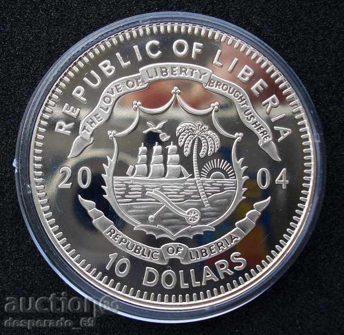 (¯`'•.¸ 10 dollars 2004 LIBERIA UNC ¸.•'´¯) with price 22.00 BGN | € 11.25 (¯`'•.¸ 10 dollars 2004 LIBERIA UNC ¸.•'´¯) with price 22.00 BGN | € 11.25