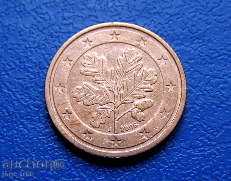 Германия 2 евроцента Euro cent 2006 J
