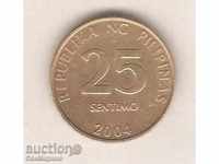 + Philippines 25 Cent 2004