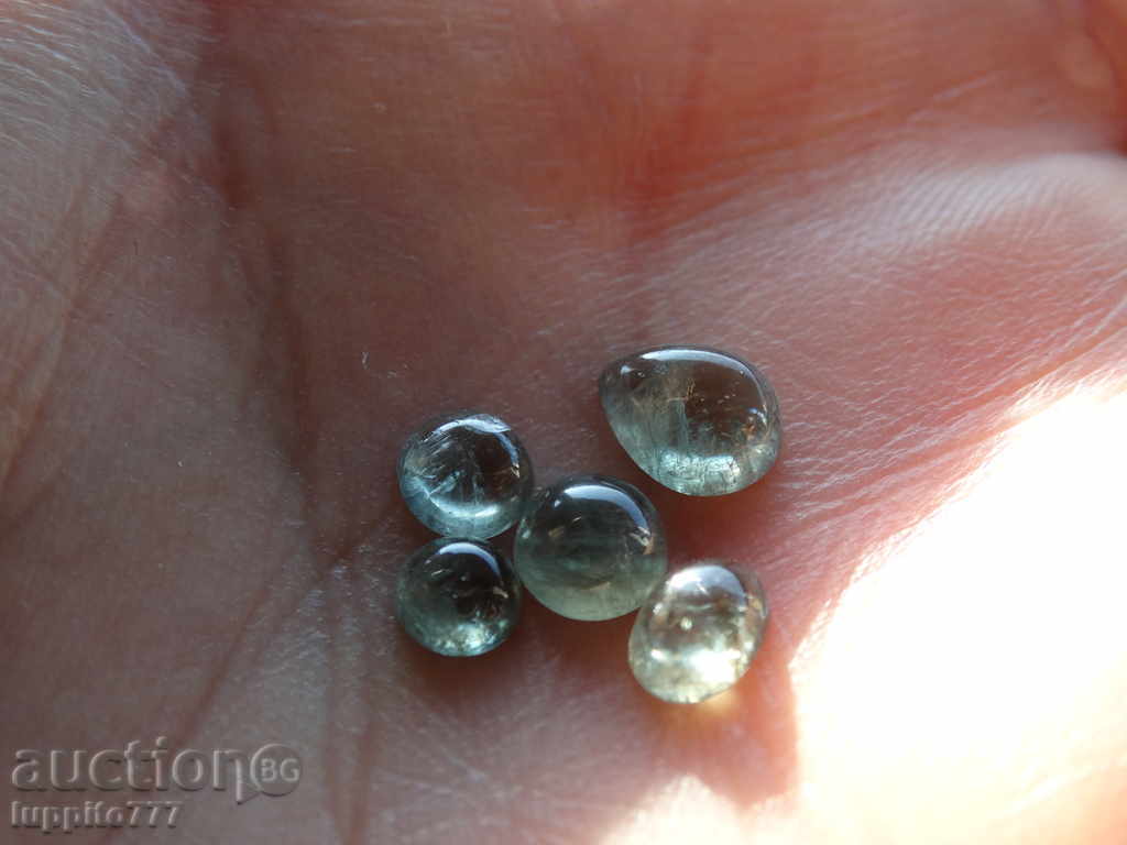 Auction tourmaline - natural - capoon - lot 5 pieces Auction tourmaline - natural - capoon - lot 5 pieces