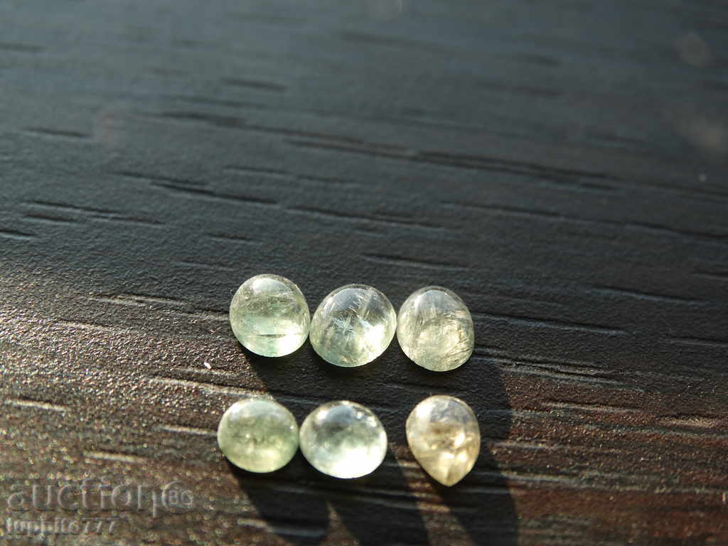 Аукцион турмалин - естествен - кабошон - лот 6 броя Аукцион турмалин - естествен - кабошон - лот 6 броя
