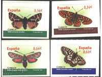 Чисти  марки  Фауна Пеперуди 2010 от Испания