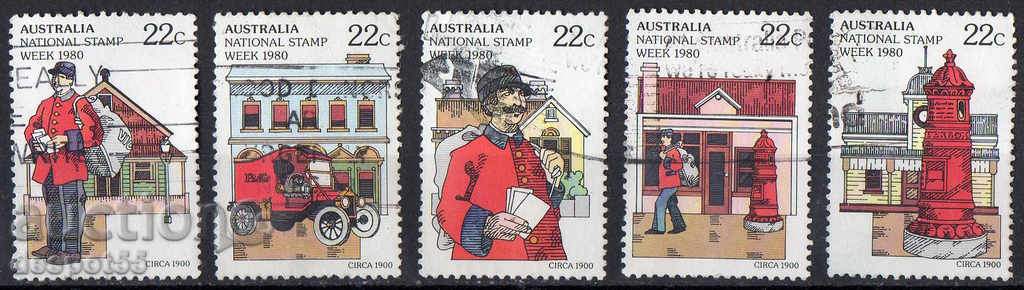 1980. Australia. Săptămâna Națională de timbre.