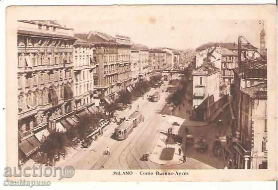 Καρτ ποστάλ Ιταλία Μιλάνο οδό Μπουένος Άιρες *
