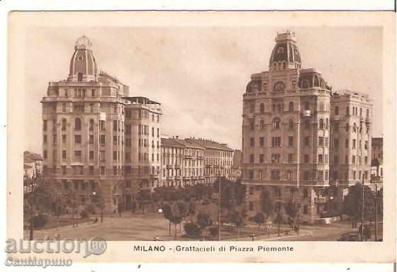 Картичка  Италия Милано Площад Пиемонте*