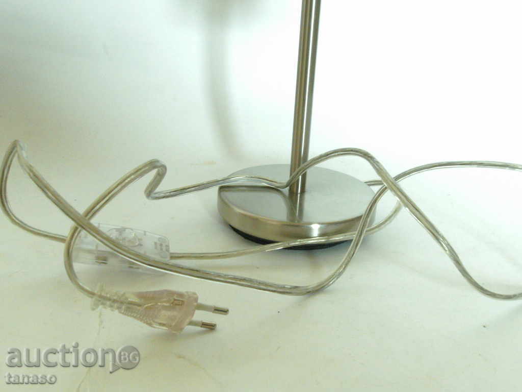 Επιτραπέζιο φωτιστικό από ανοξείδωτο ατσάλι, λειτουργικό - 5