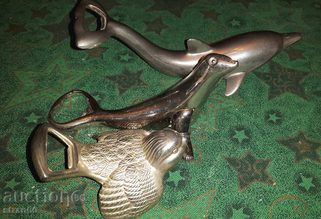 Auction Bronze Door Openers - Interesting Lot - 3 pcs. Auction Bronze Door Openers - Interesting Lot - 3 pcs.