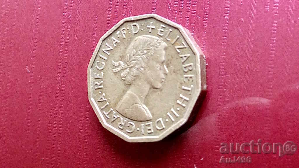 Auction  THREE PENCE 1960
