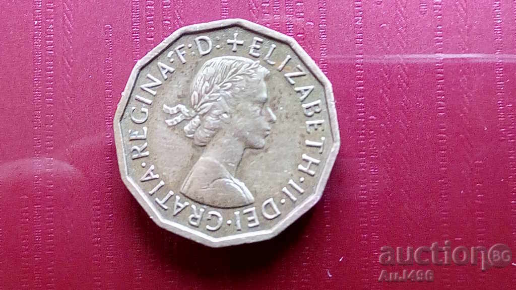 THREE PENCE 1960 THREE PENCE 1960