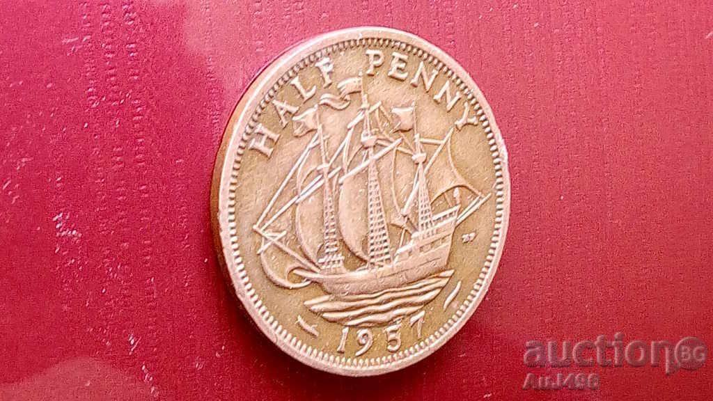 HALF PENNY 1957 - 6 HALF PENNY 1957 - 6