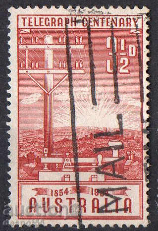 1954. Australia. 100th telegraph in Australia.