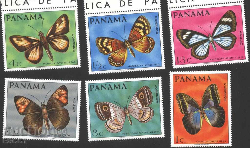 Чисти марки Фауна Насекоми Пеперуди 1968 от Памнама
