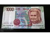 Банкнота - Италия - 1000 лири UNC | 1990г.