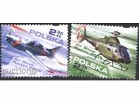 Чисти марки Авиация Самолет Въртолет 2015 от Полша