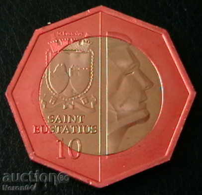 10 dolari 2014 (Chrysler T 80), Sfântul Eustatie cu preț € 11.99 | 23.45 BGN