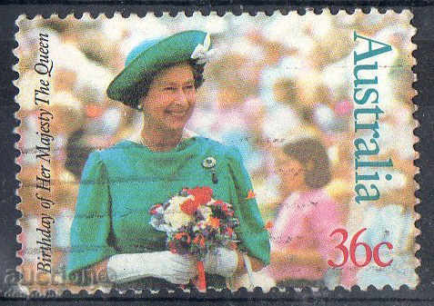 1987 Αυστραλία. Βασίλισσα Ελισάβετ Β ', 61η γενέθλια.