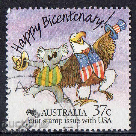1988. Australia. 200 years Australia. Cartoon.