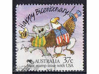 1988. Australia. 200 years Australia. Cartoon.