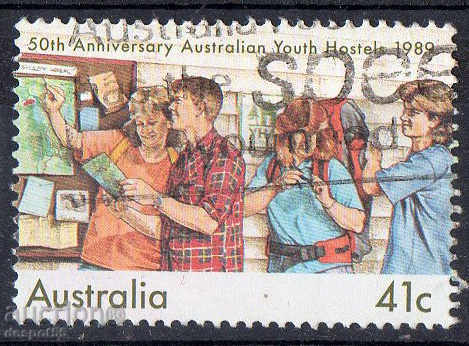 1989. Australia. 50 years of youth hostels.