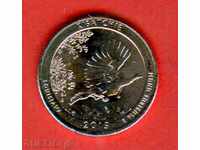 SUA USA 25 cenți emisiune 2015 P LOUISIANA PASĂRE NOUĂ UNC